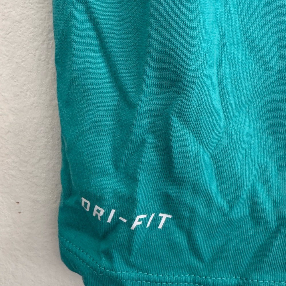 The NIKE Tee Athletic Cut Dri-Fit Elite Basketball Shirt - Men’s Size Small Teal - Picture 3 of 11